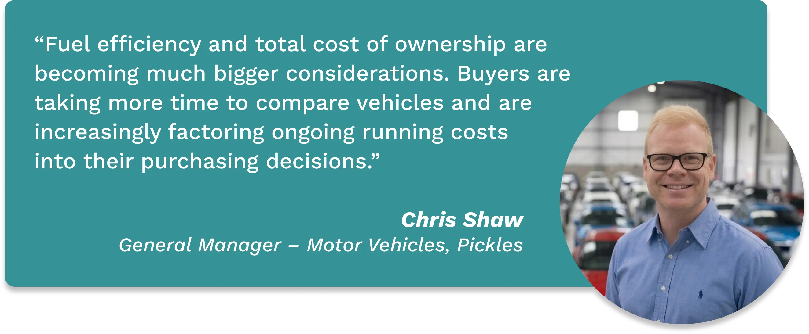 A quote from Chris Shaw